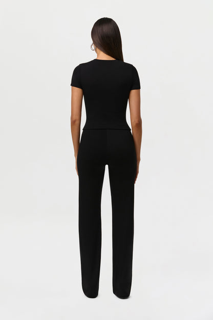 Smooth Straight Leg Pants