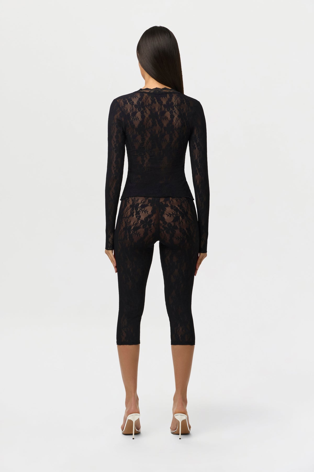 Stretch Lace Cardigan Top