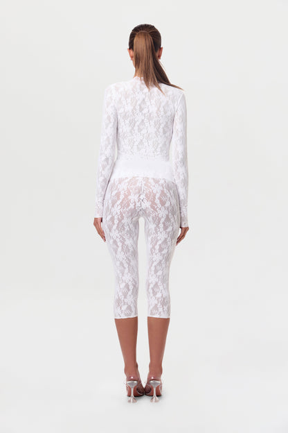 Stretch Lace Cardigan Top