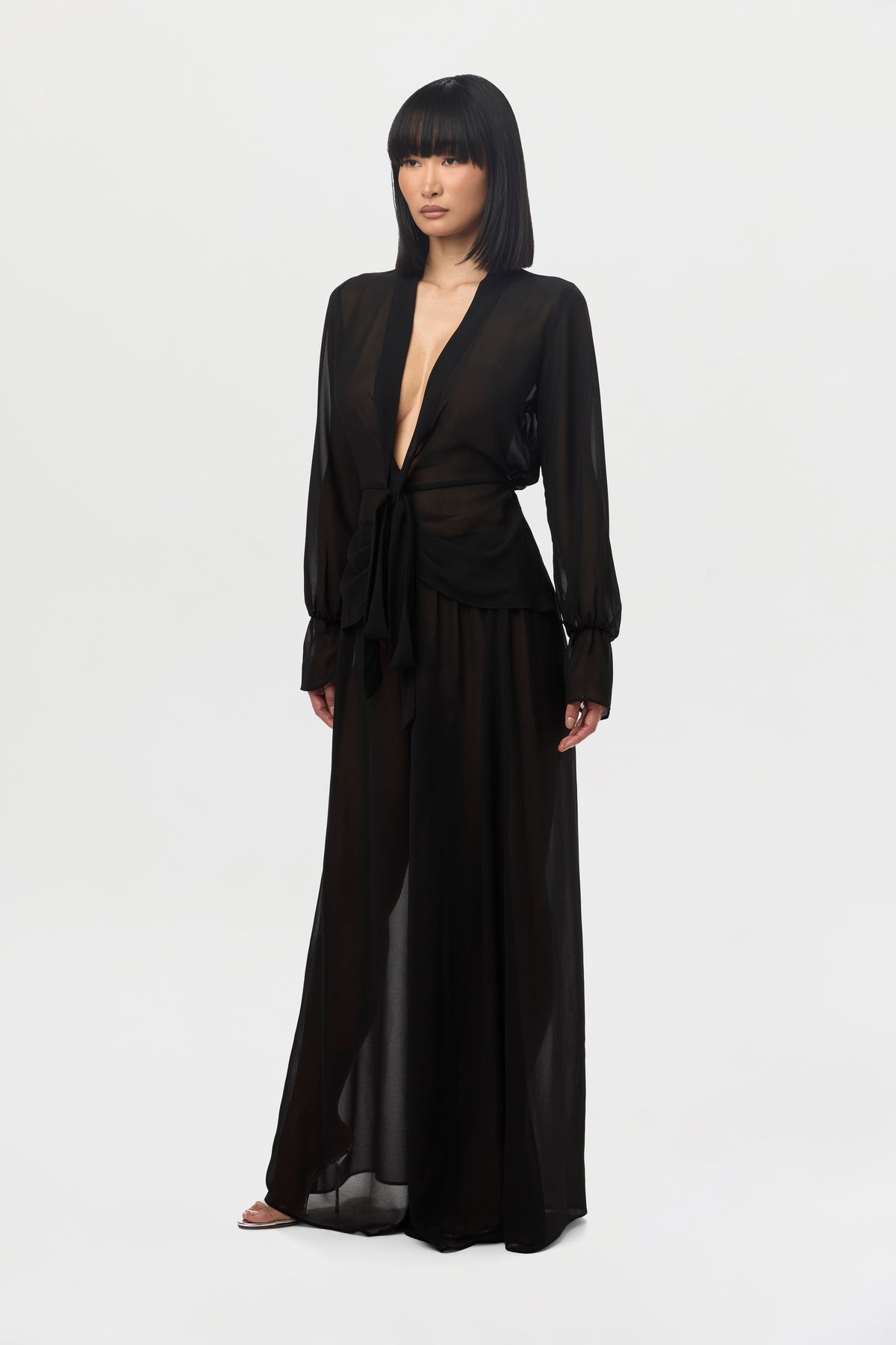 Chiffon Wide Leg Pants