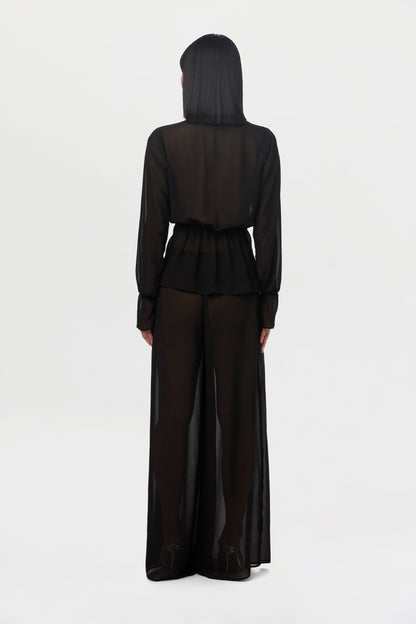 Chiffon Wide Leg Pants