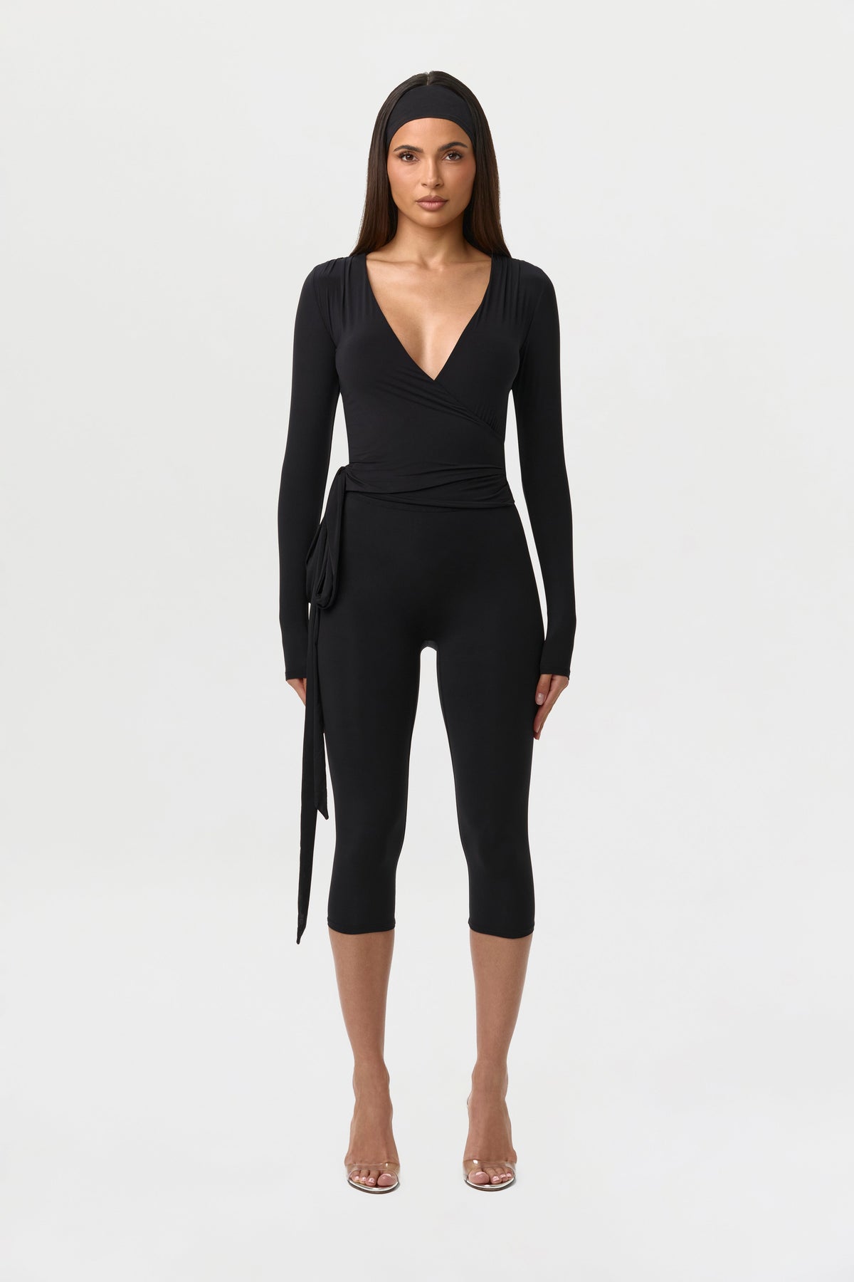 Naked Wrap V-Neck Top