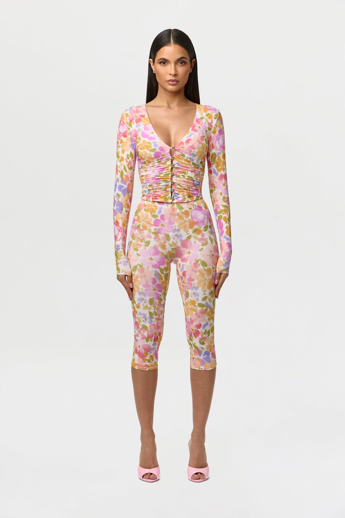 Naked Print Capri Legging