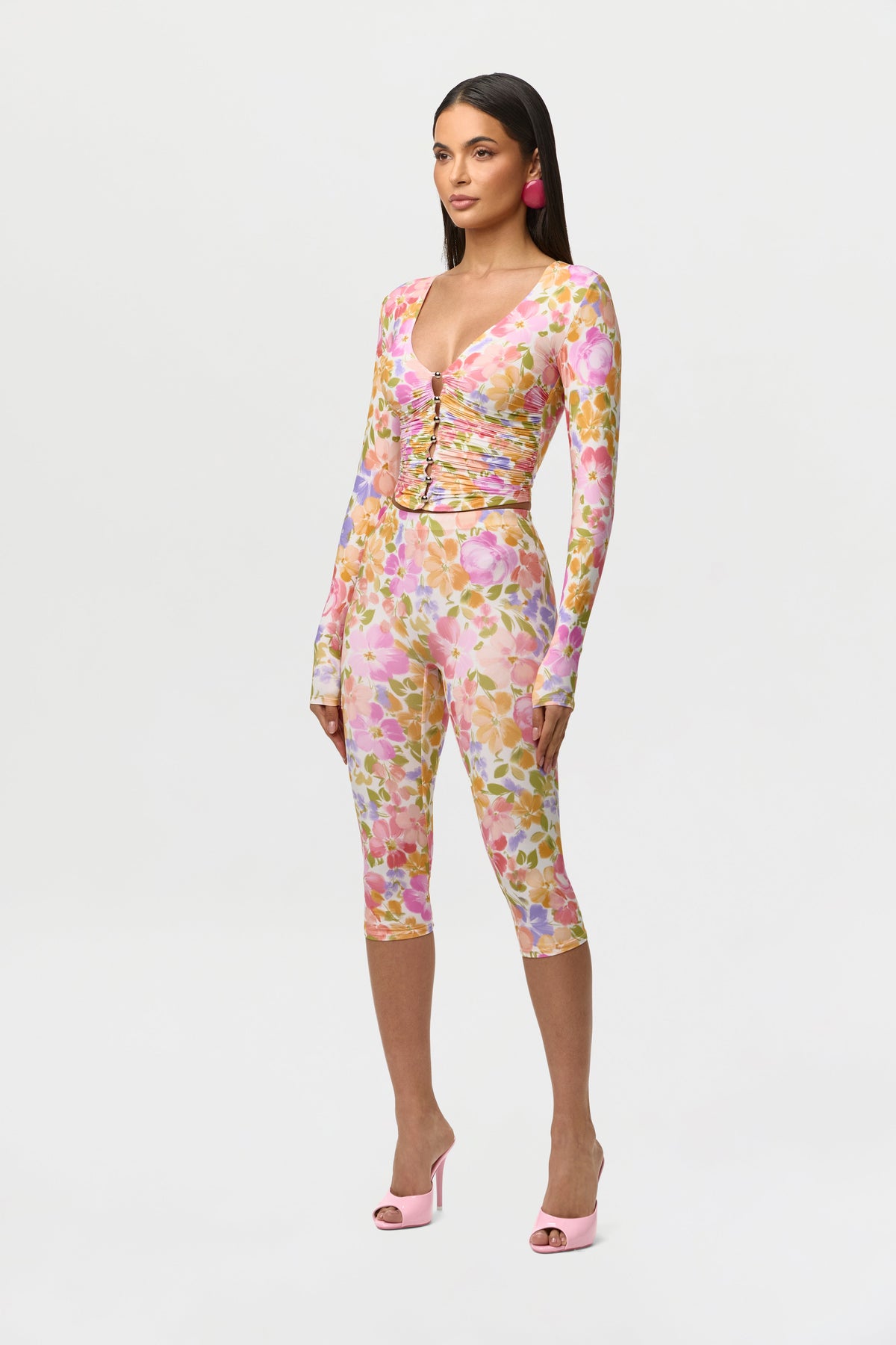Naked Print Capri Legging