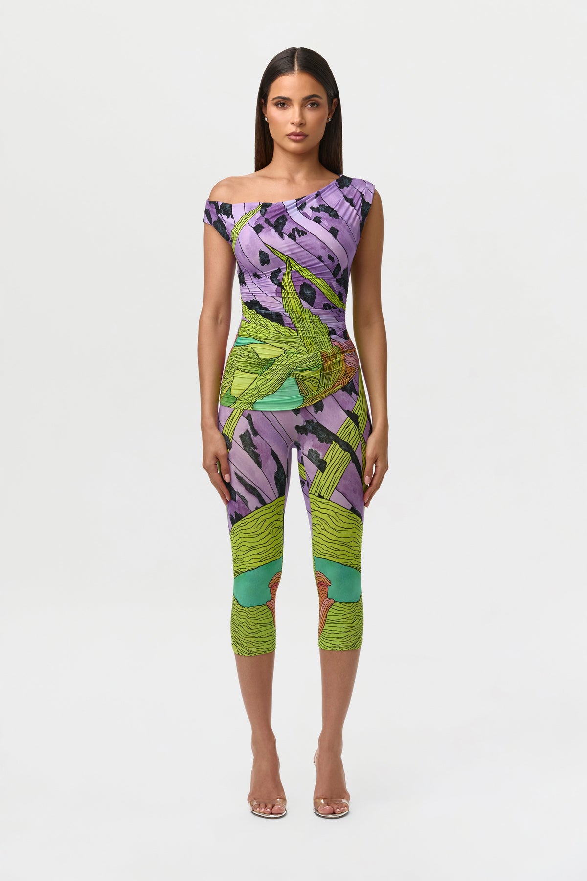 Naked Print Capri Legging