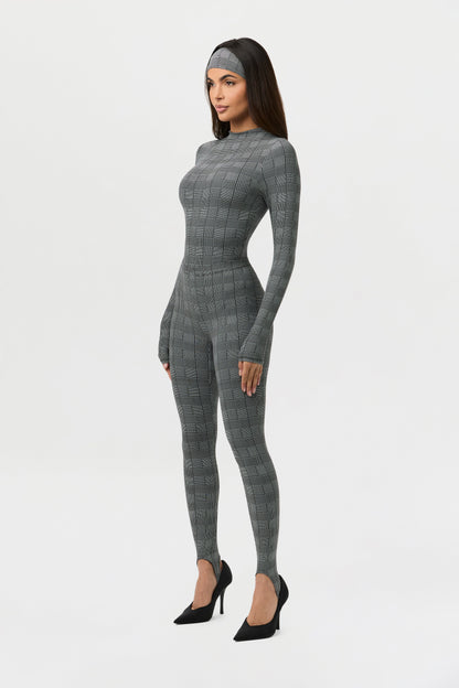 Naked Print Stirrup Legging Petite
