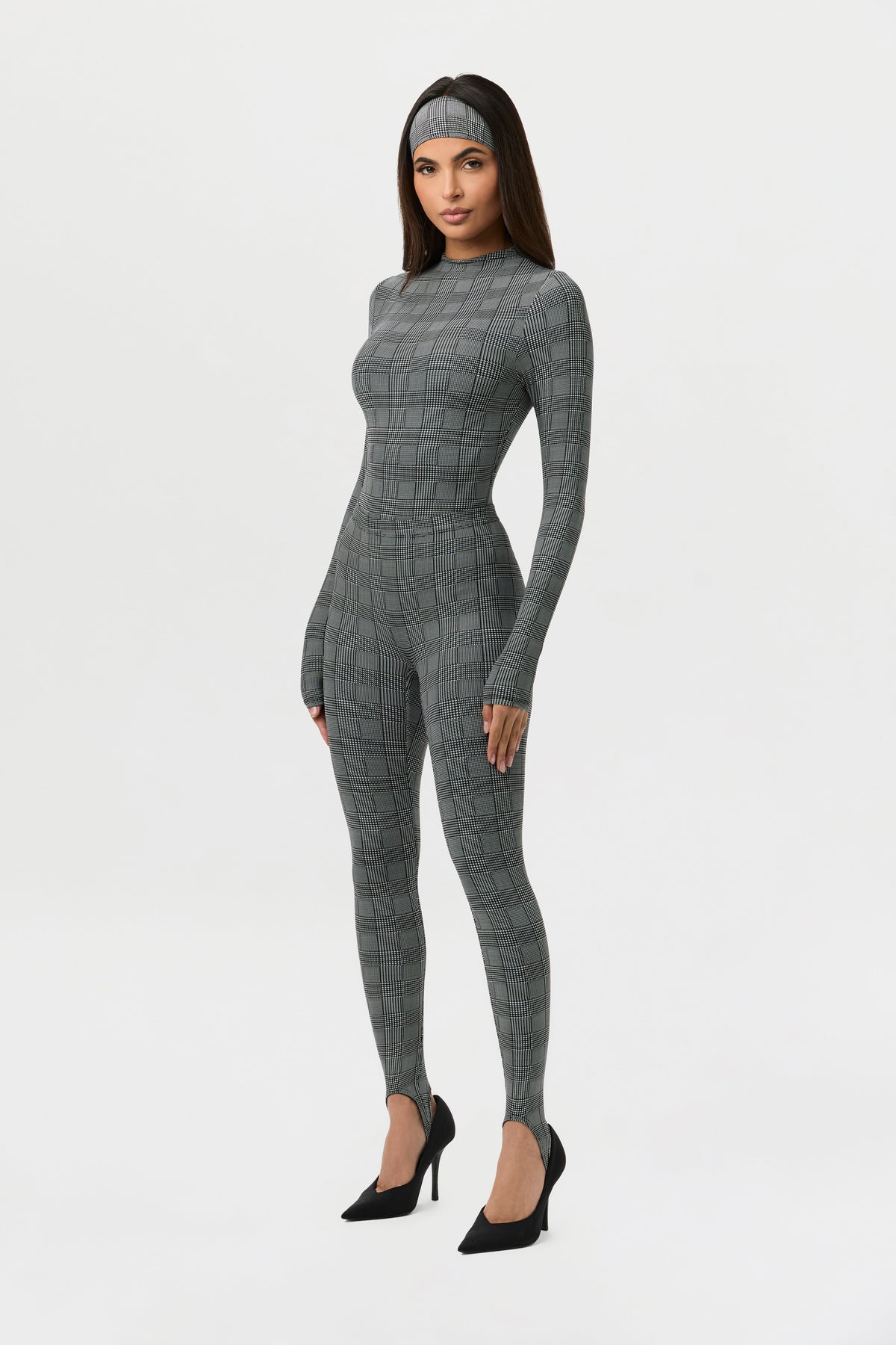 Naked Print Stirrup Legging Petite