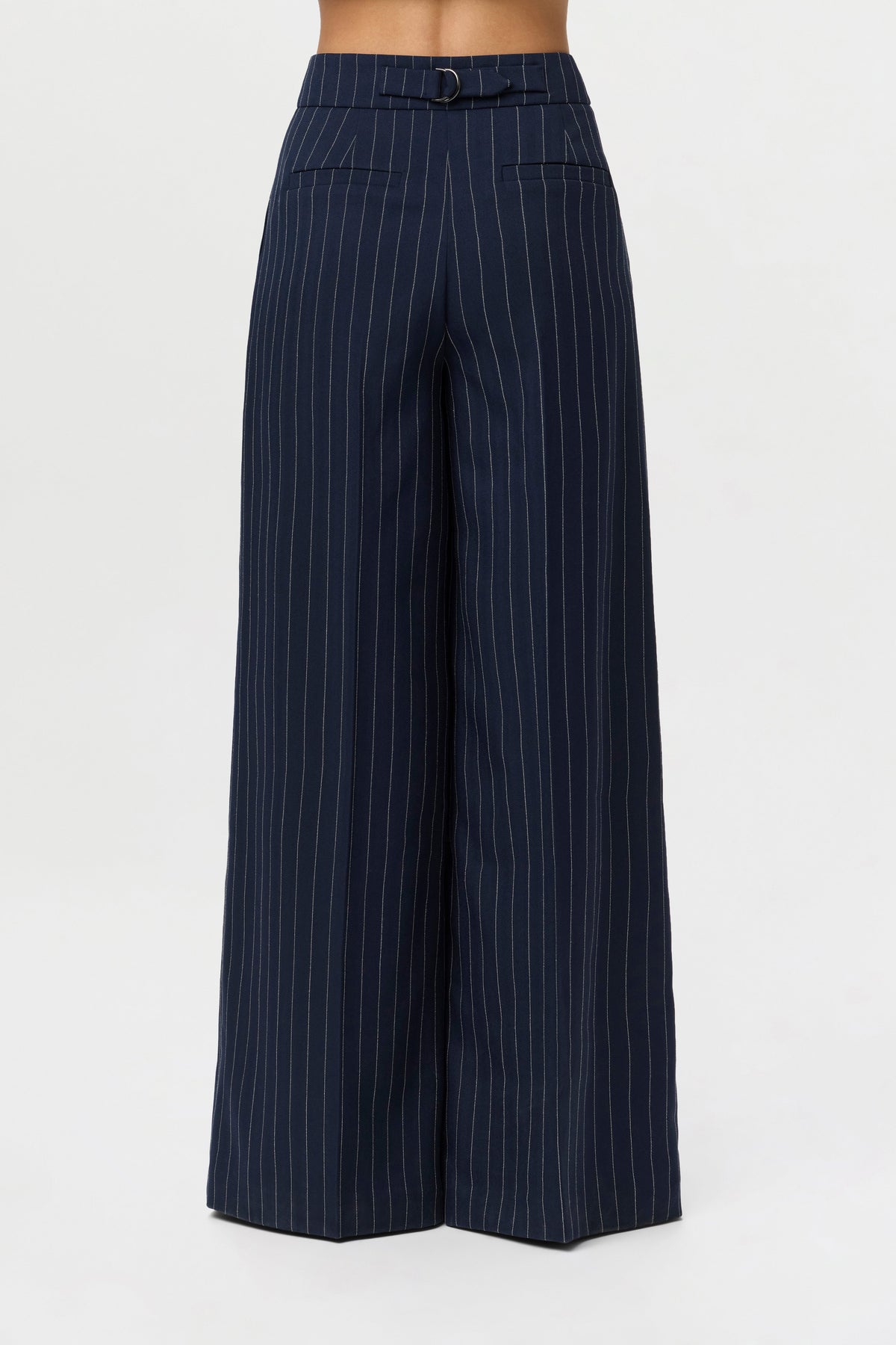 Suiting Pinstripe Wide-Leg Pant