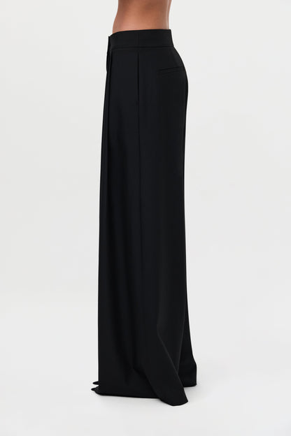 Suiting Pleated Wide-Leg Pant