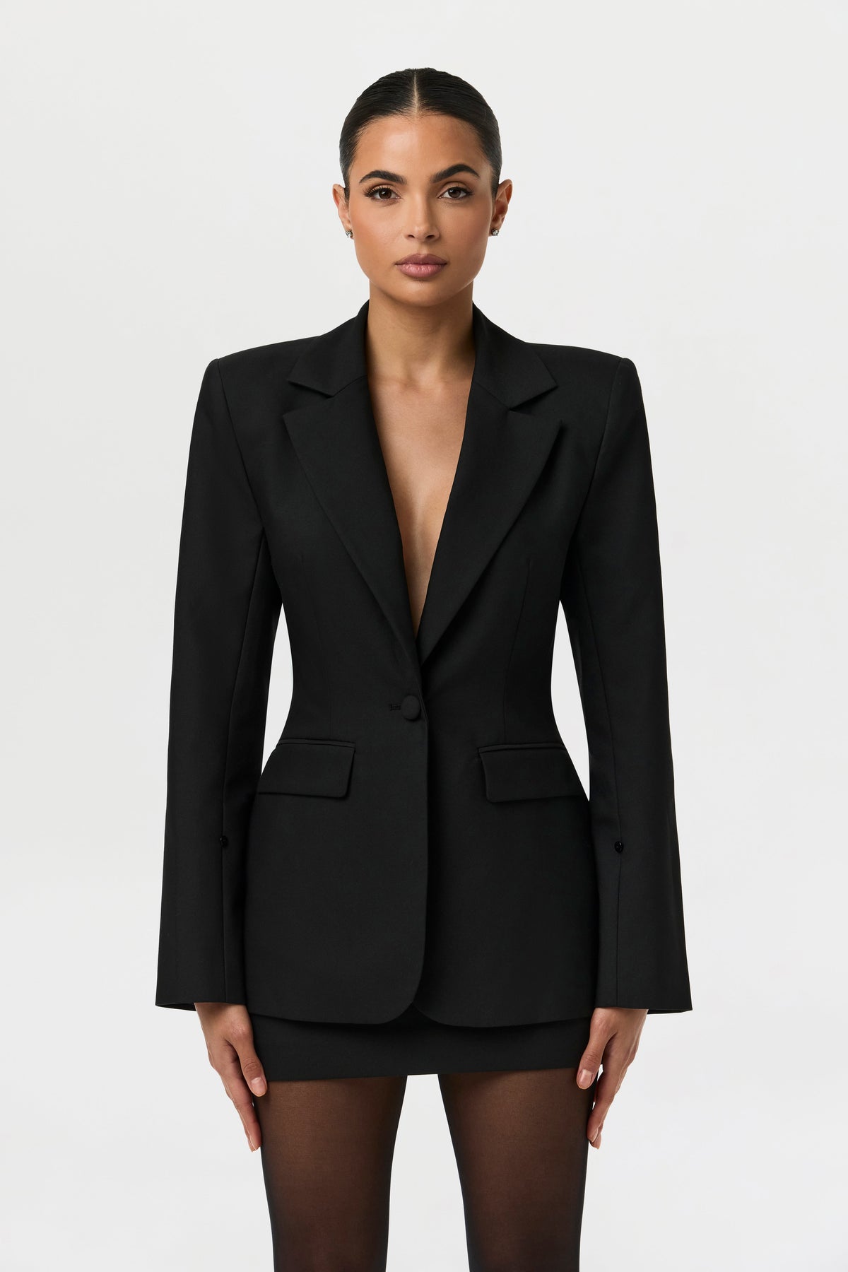 Faux Fur Suited Blazer