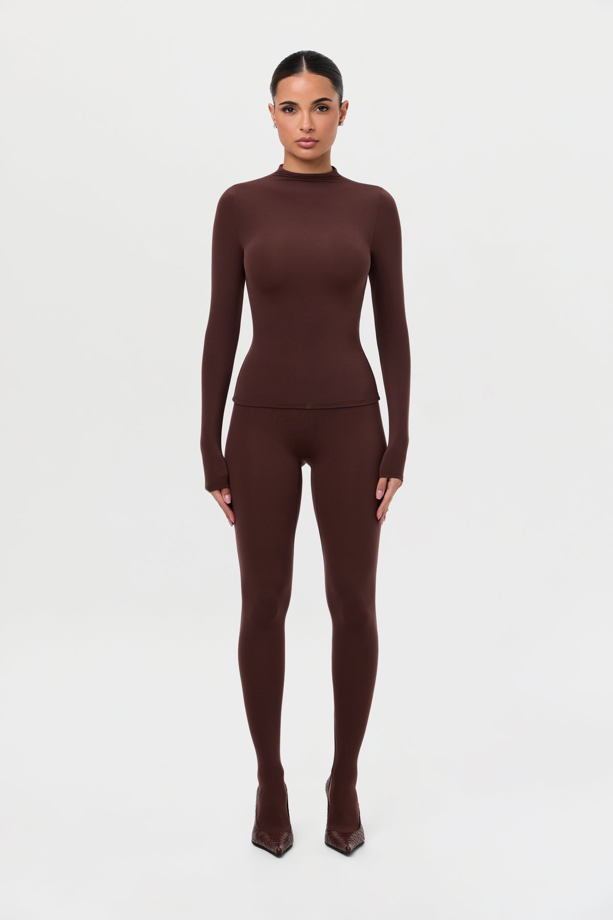 Naked Mock Neck Top