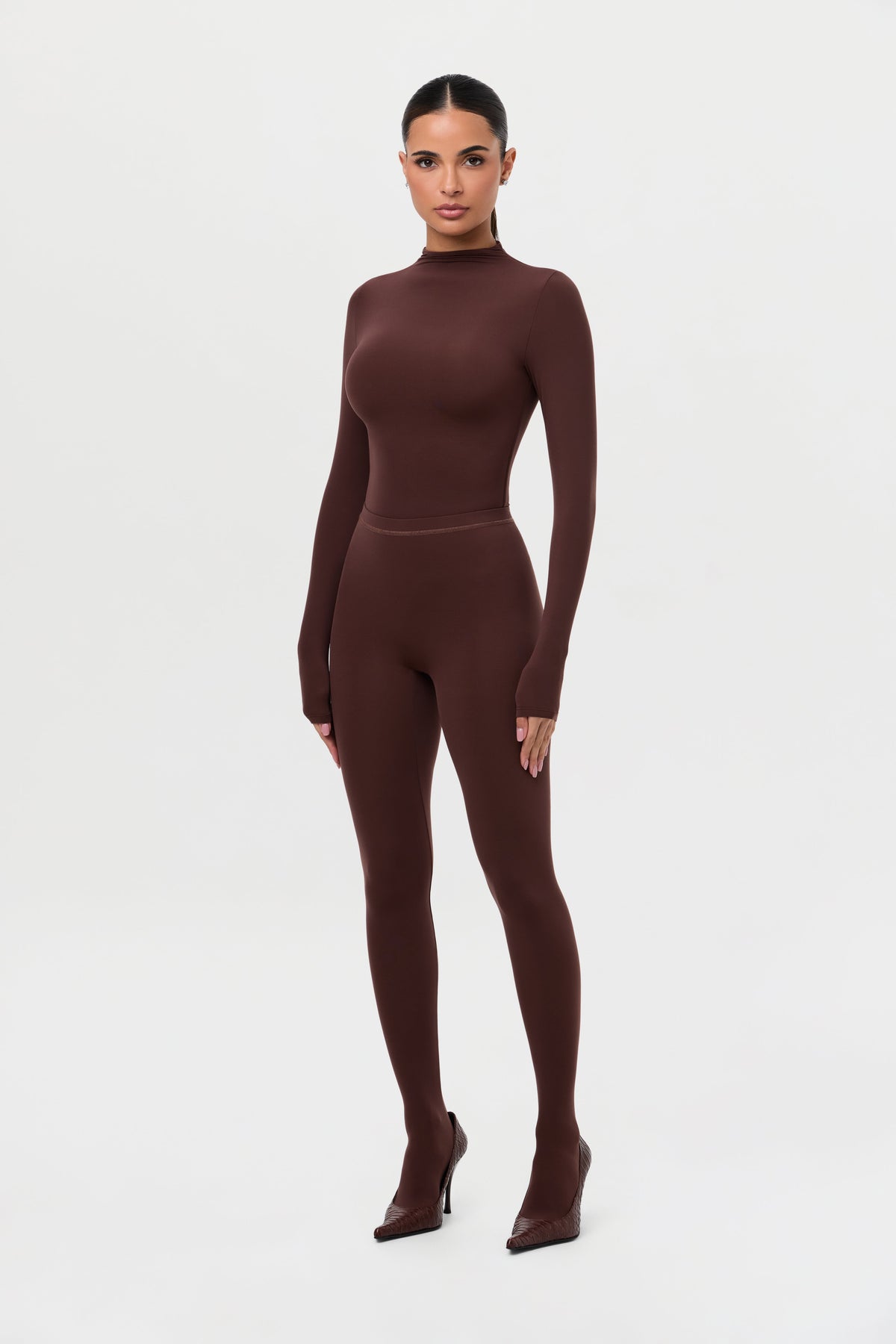 Naked Mock Neck Top