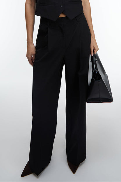 HIGH-RISE STRAIGHT LEG TROUSER