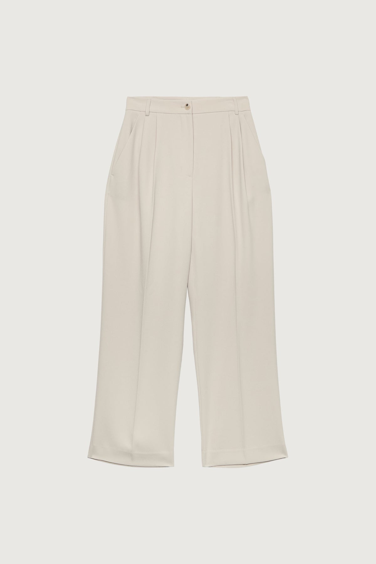 DOUBLE PLEATED WIDE LEG PANT