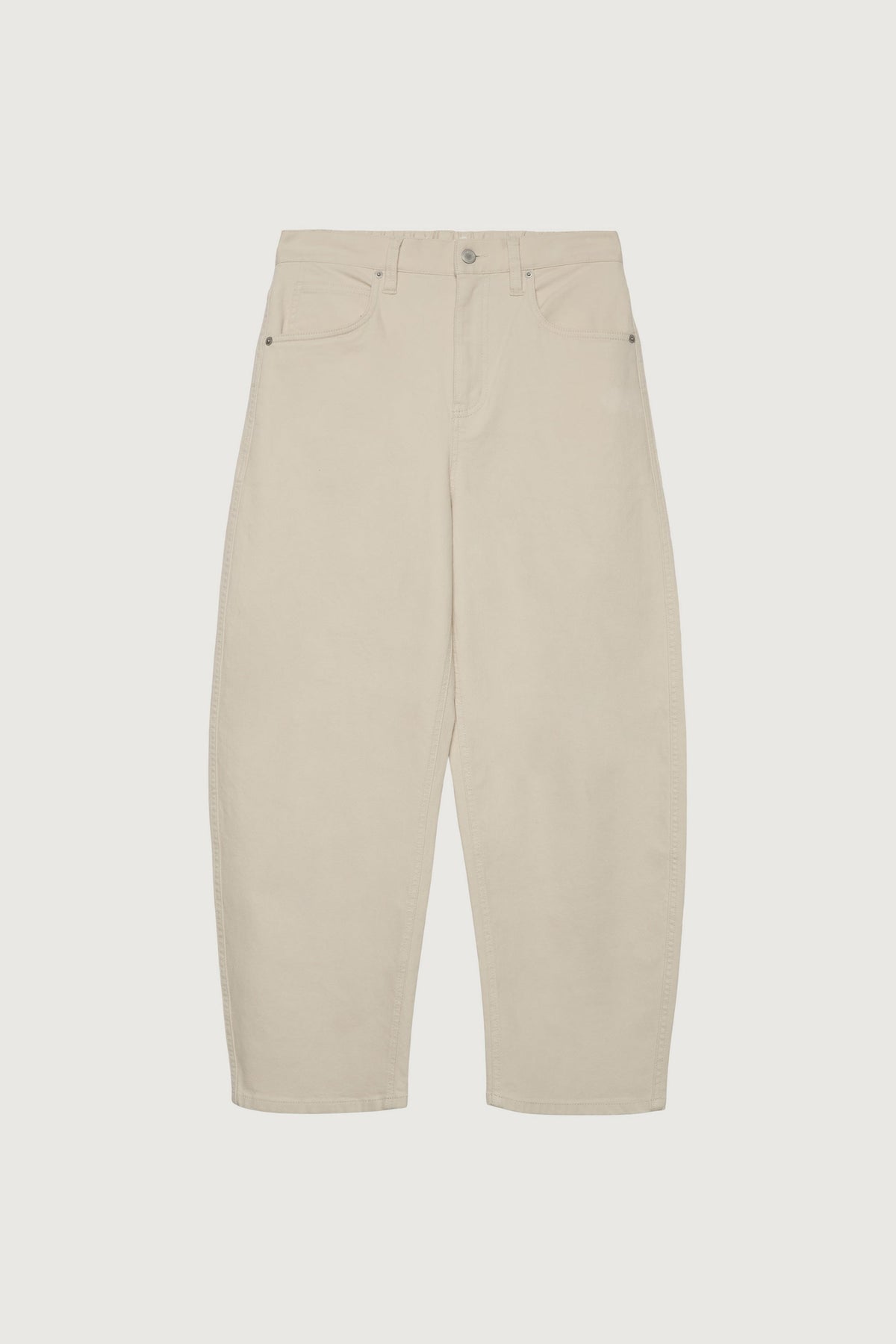 REGULAR LENGTH TWILL BARREL LEG PANT