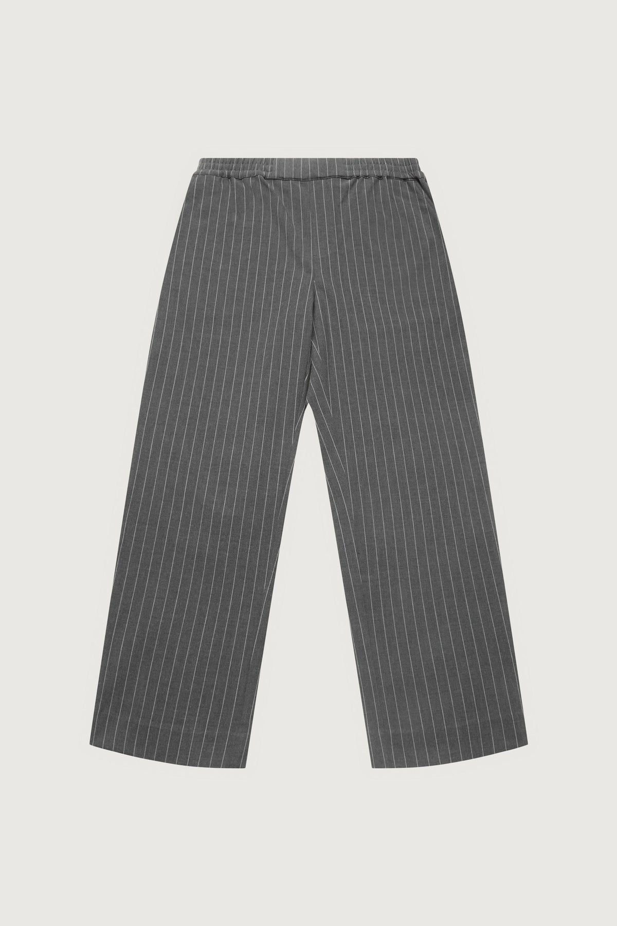 PINSTRIPE ELASTIC WAIST DRESS PANT