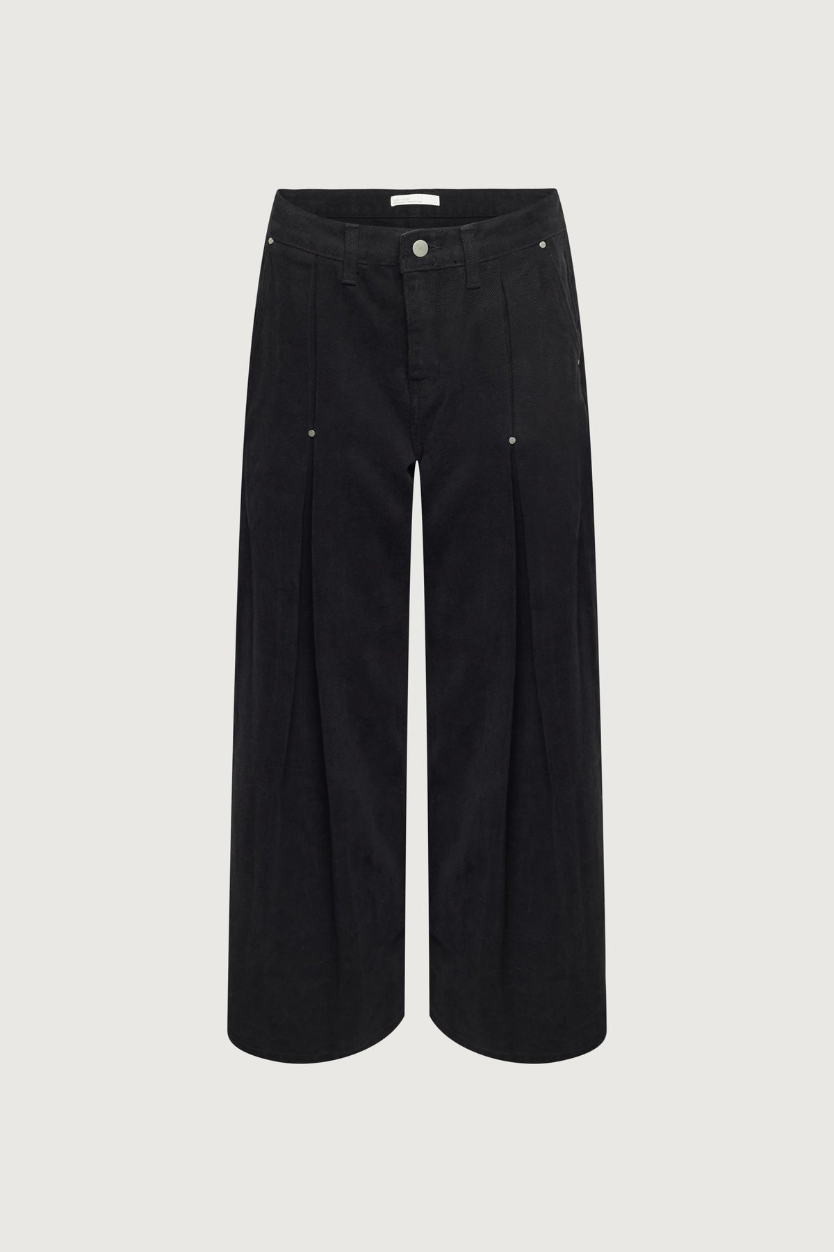 PLEATED PANTS WITH STUD DETAILS