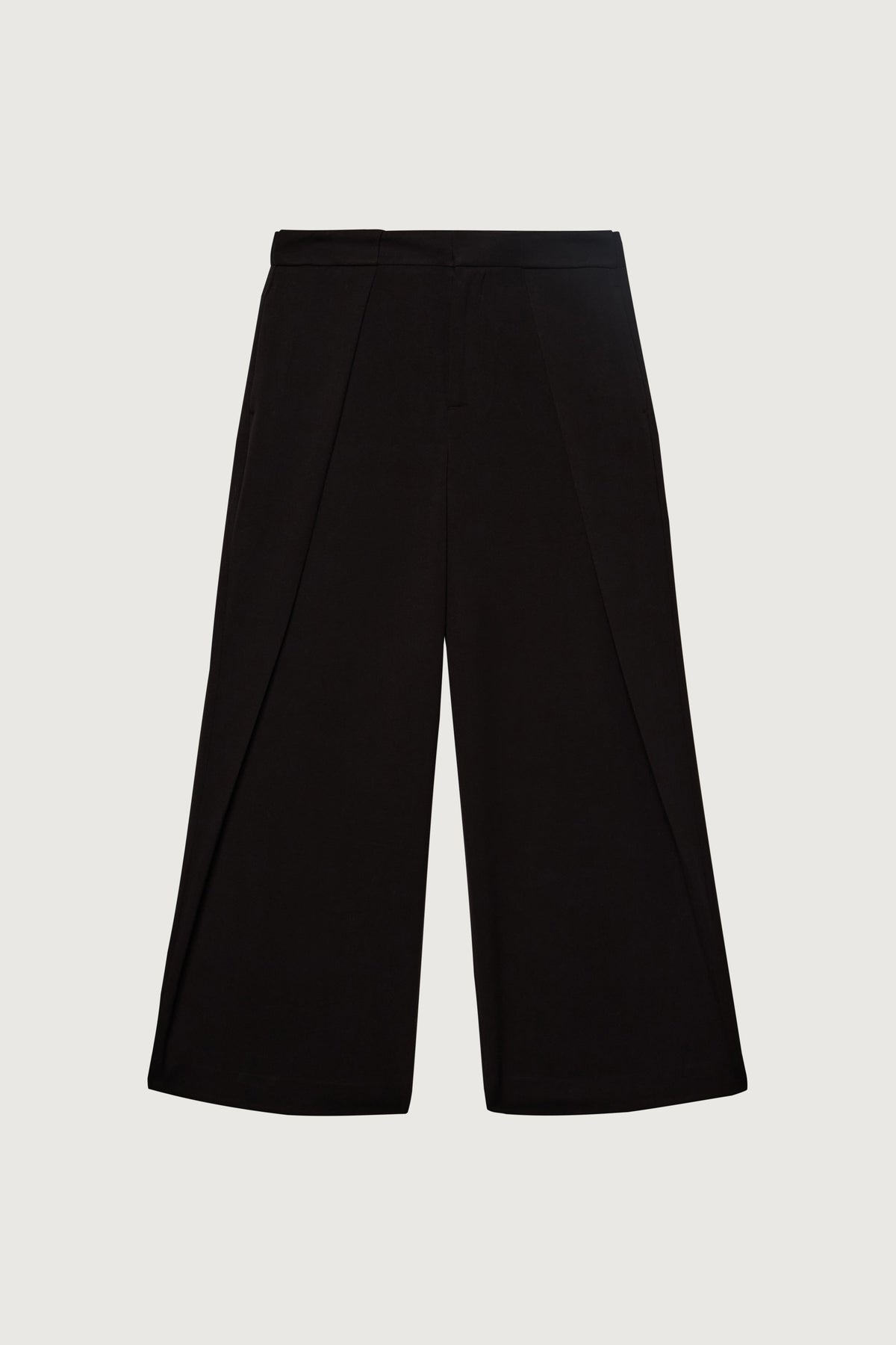 WIDE LEG PANT WITH FOLDED PLEAT