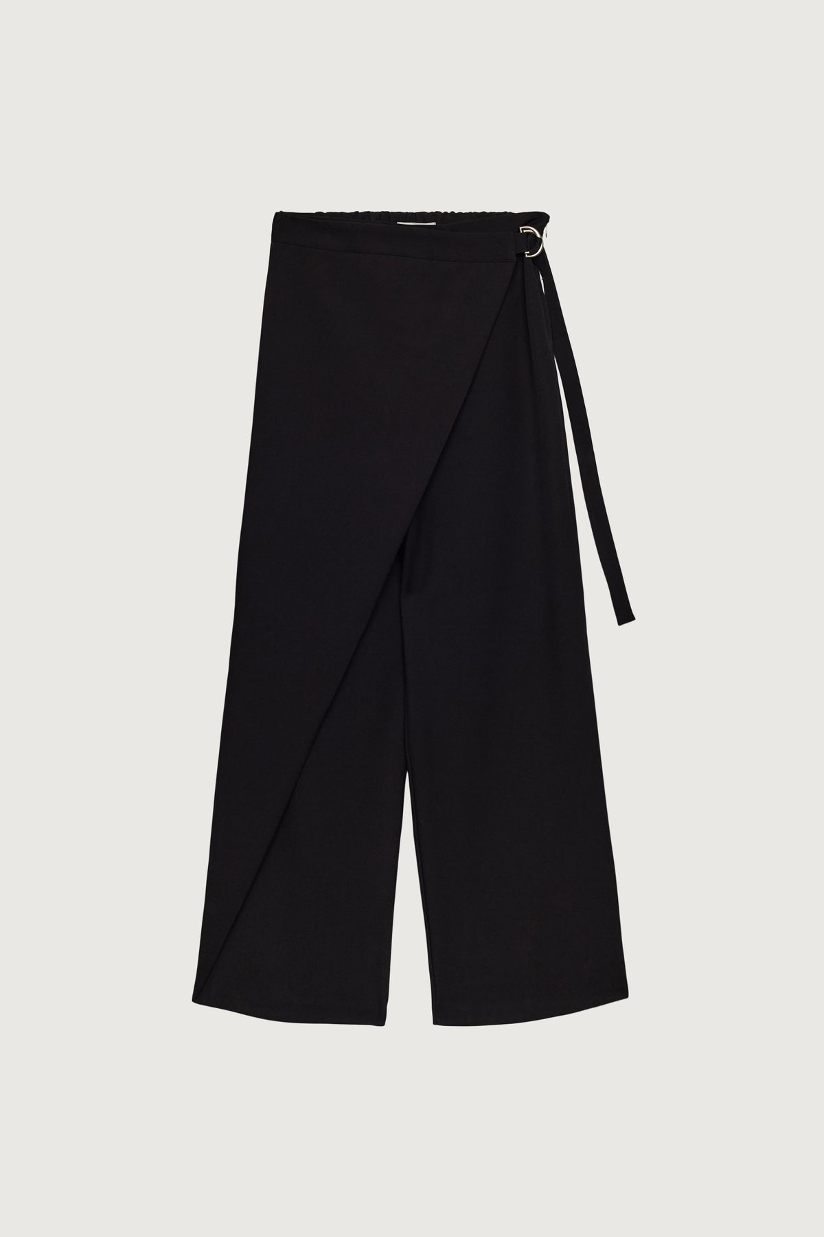 SIDE WRAP STRAIGHT LEG PANTS