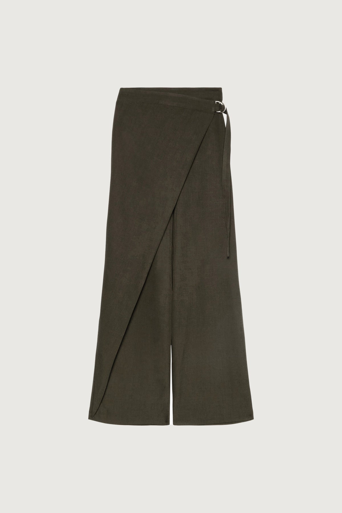 SIDE WRAP STRAIGHT LEG PANTS