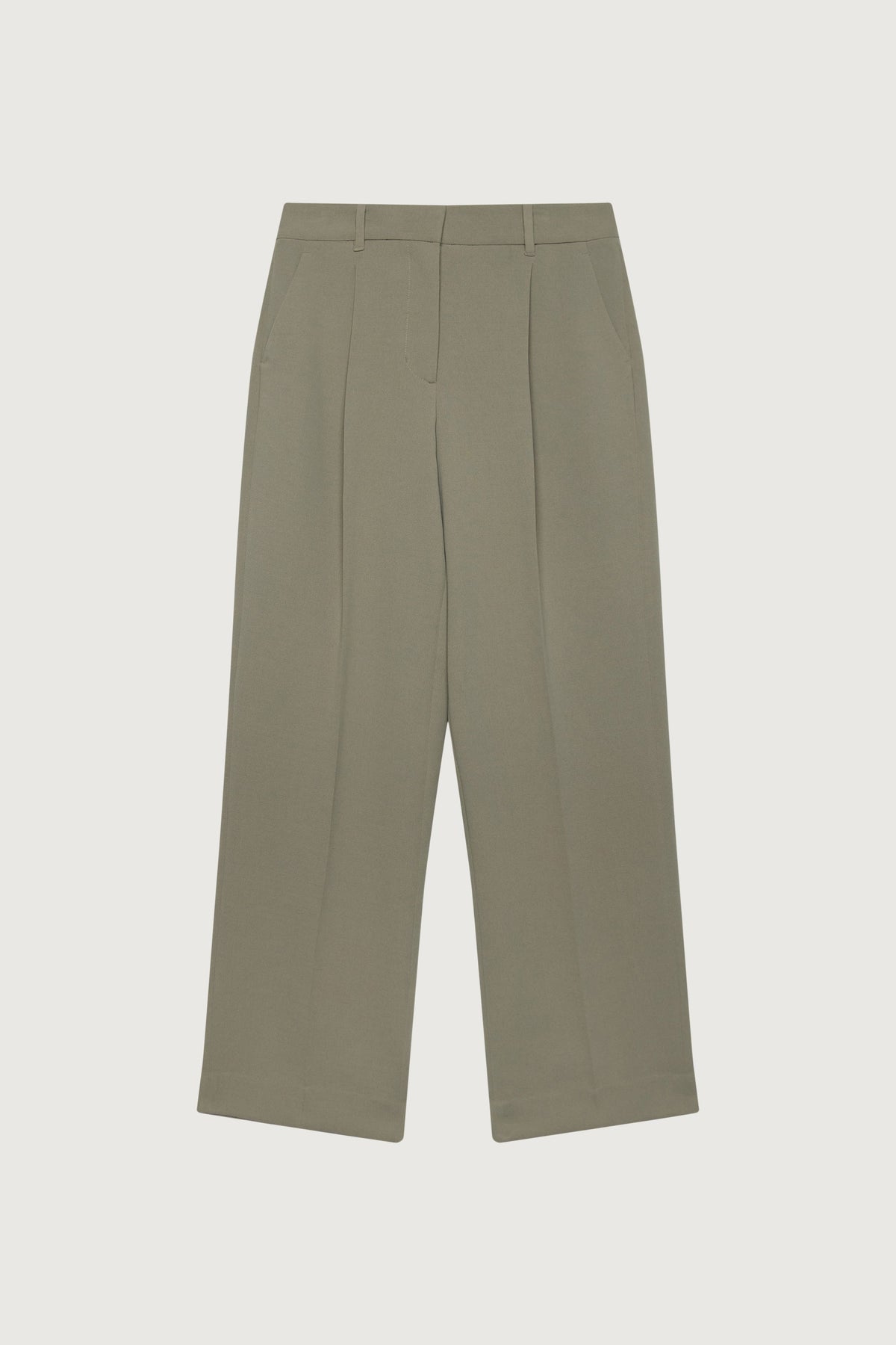 CREPE WIDE LEG TAILORED TROUSER
