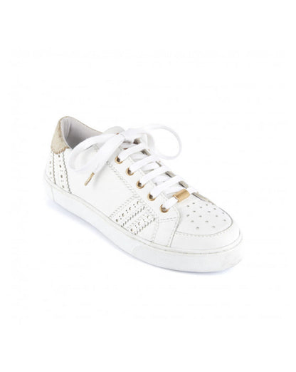 Suzie Lace-Up Sneakers - White