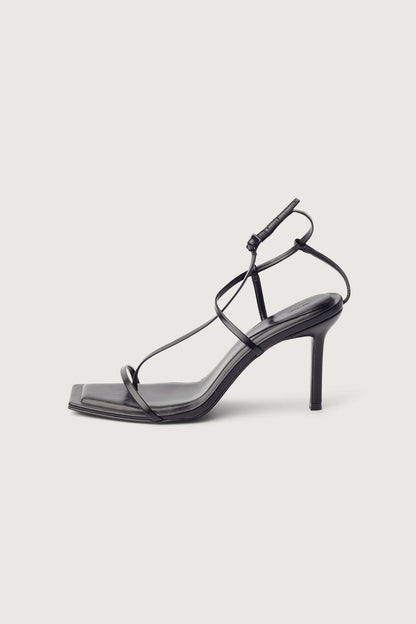 THIN STRAP HEELED SANDALS