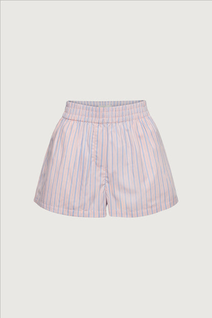 STRIPED COTTON POPLIN BOXER SHORT