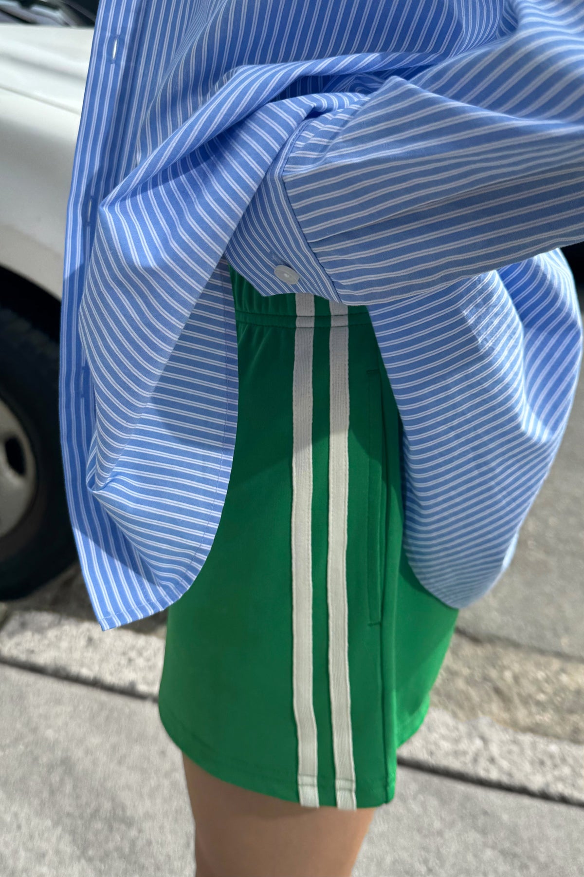 DOUBLE STRIPE JERSEY SHORT