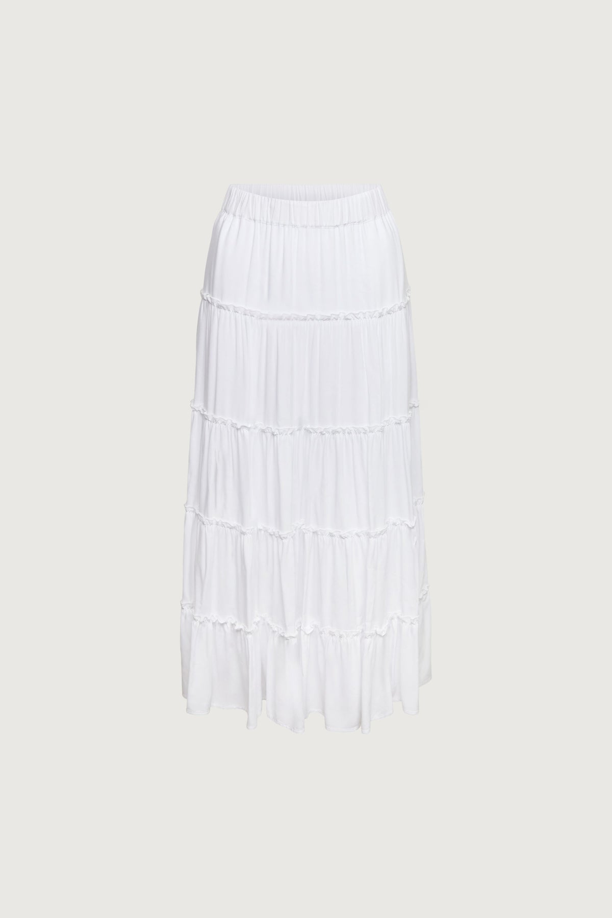 TIERED MIDI SKIRT