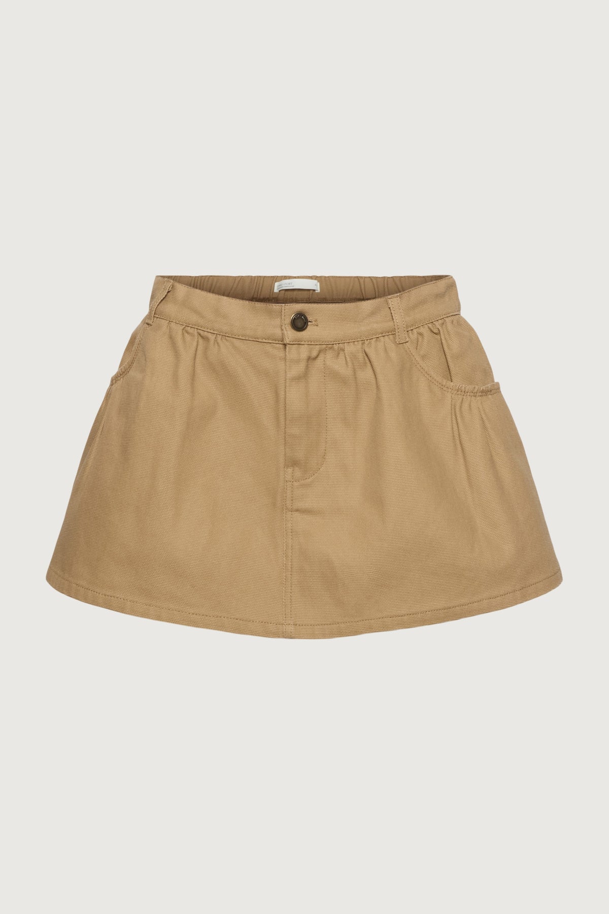 MINI CANVAS PLEATED SKORT
