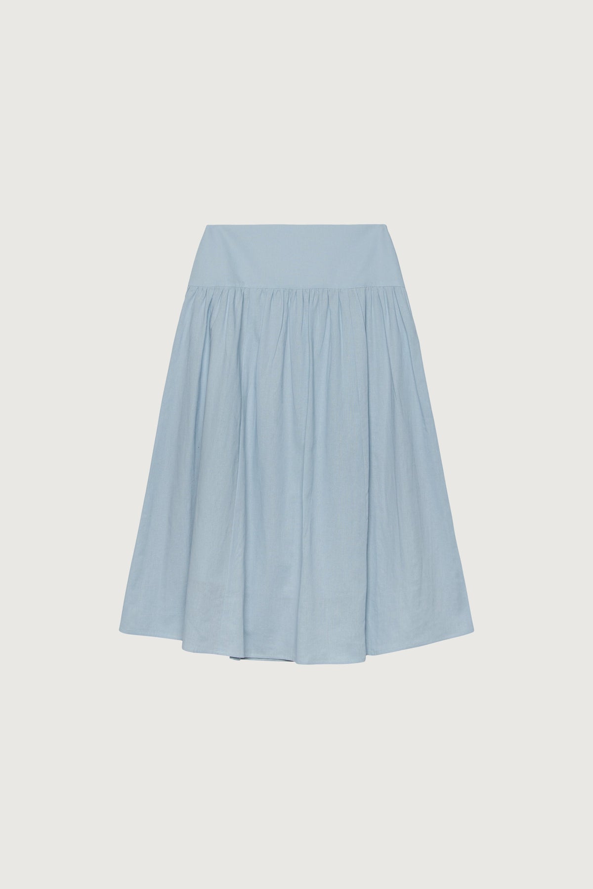 LINEN MIDI SKIRT