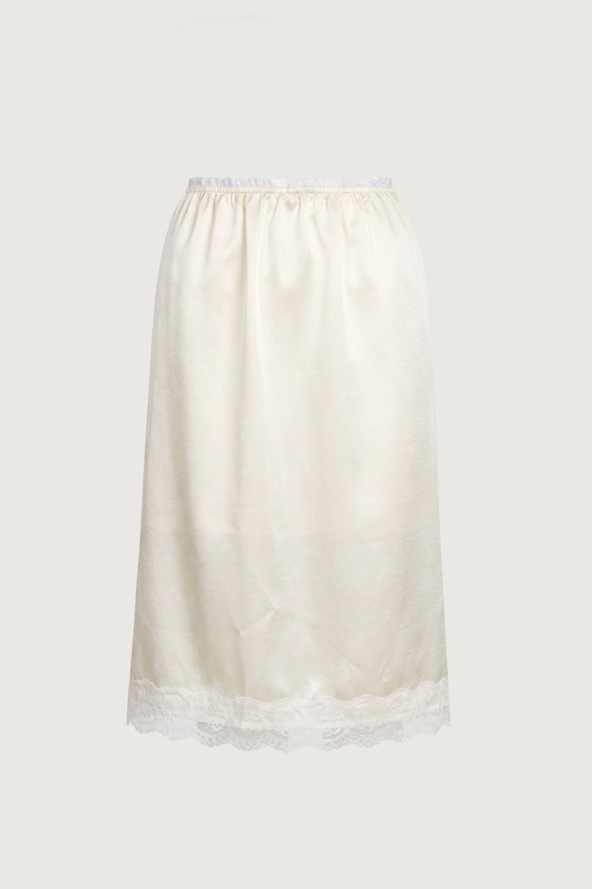 LACE TRIM MIDI SKIRT