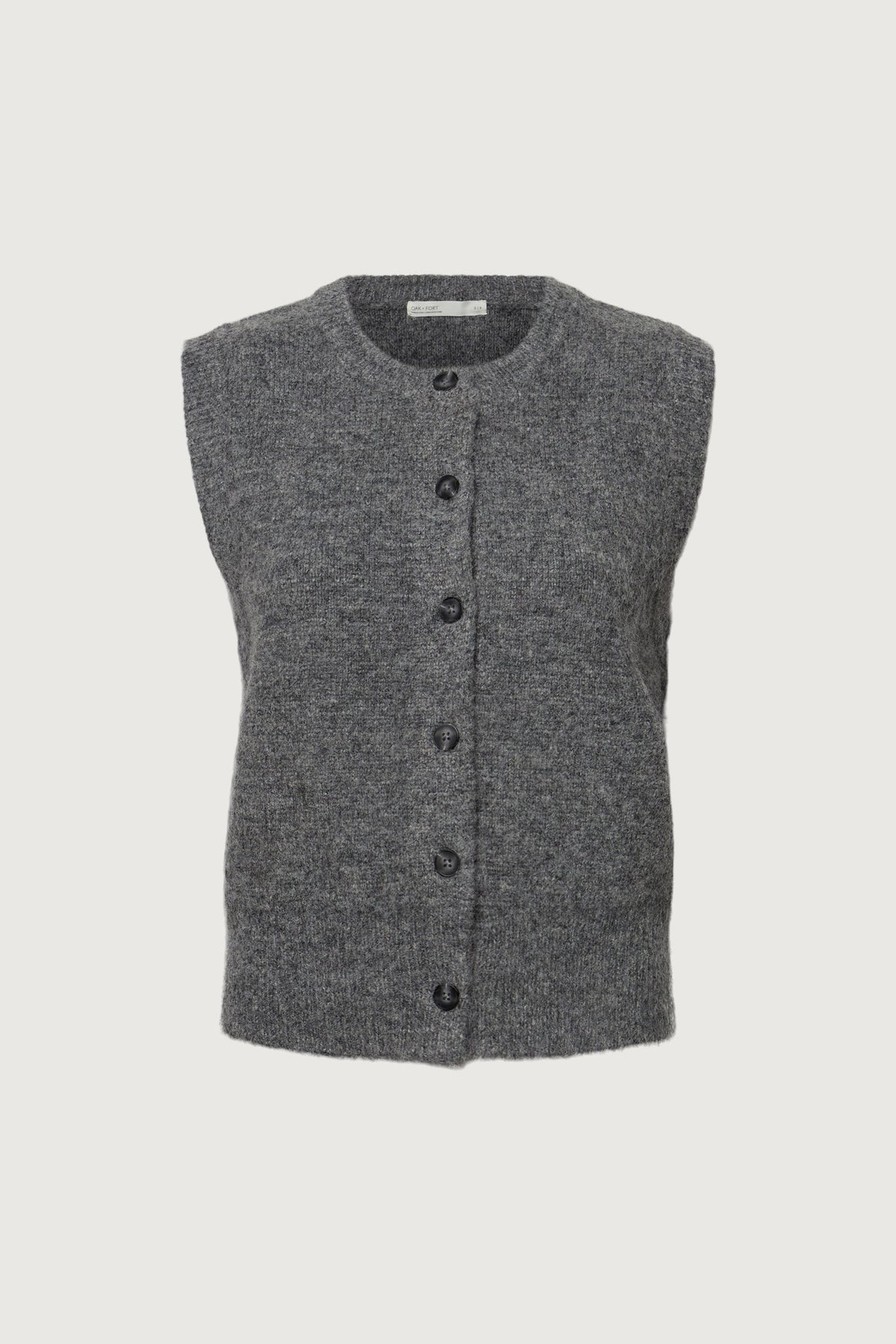 MOHAIR KNIT BUTTON FRONT SWEATER VEST