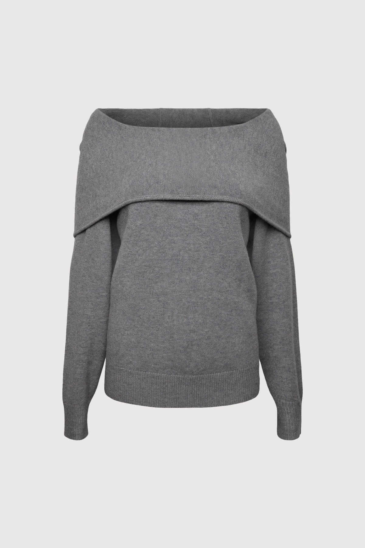 OFF THE SHOULDER SLOUCHY SWEATER HOODIE