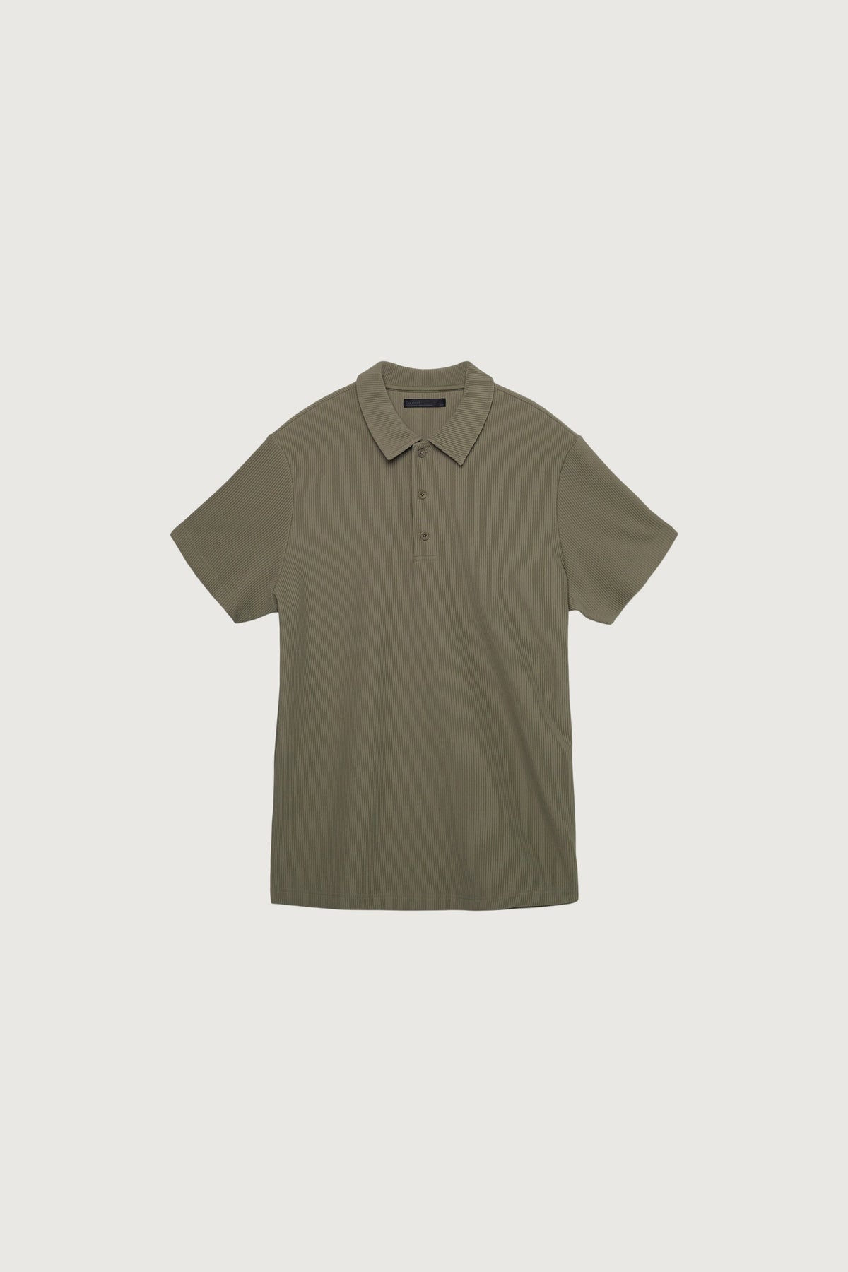 RIBBED POLO T-SHIRT