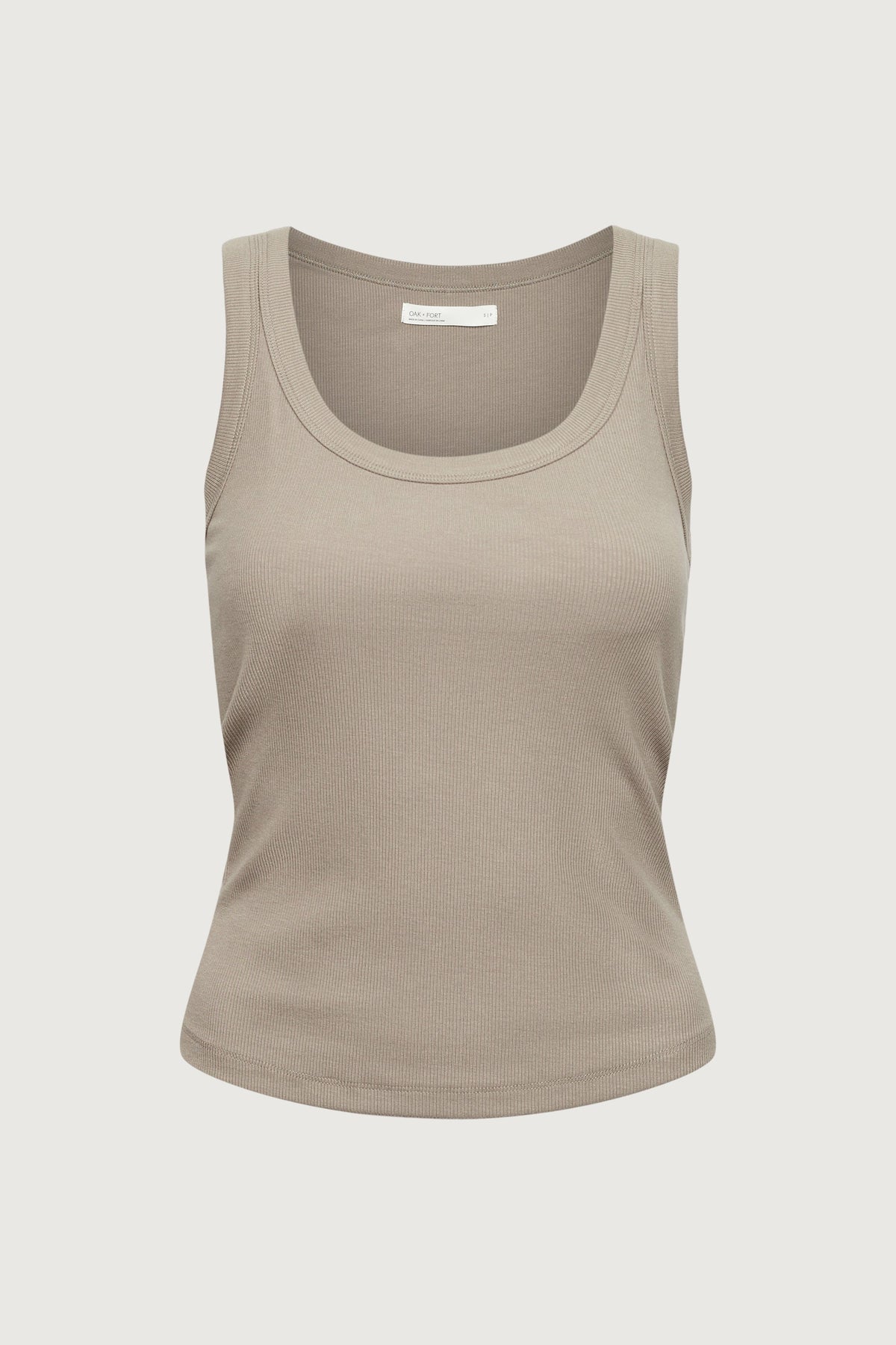 RIBBED MODAL SCOOP NECK TANK TOP