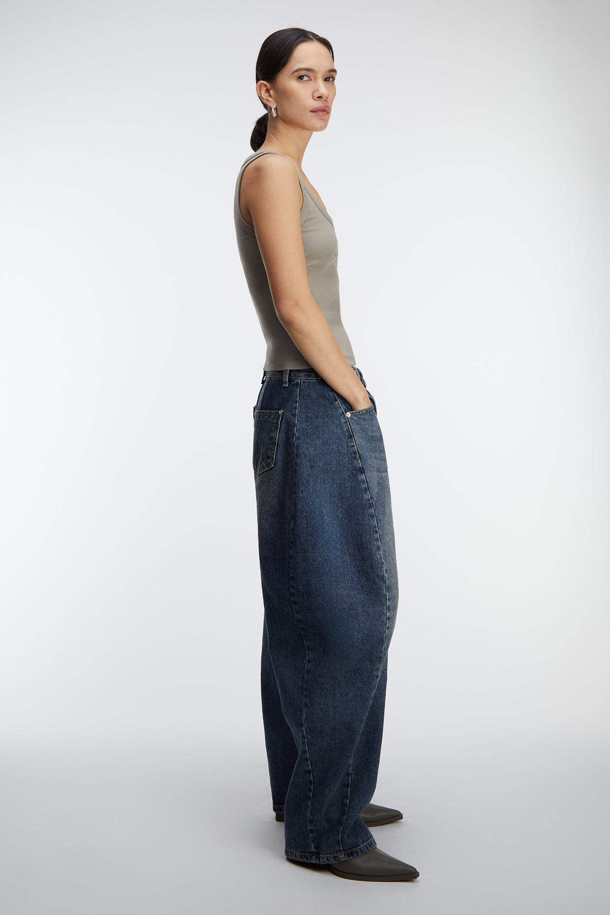 RIBBED MODAL SCOOP NECK TANK TOP