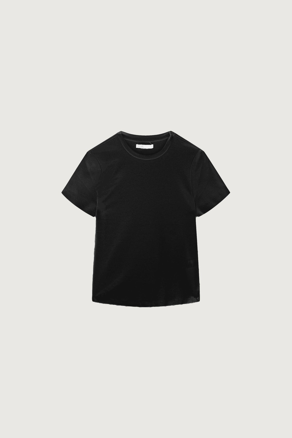 COTTON DOUBLE-KNIT CREWNECK T-SHIRT