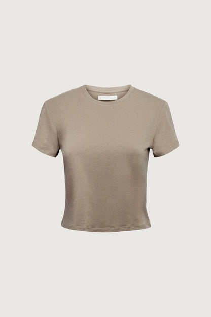 COTTON MODAL SLIM FIT CREWNECK T-SHIRT