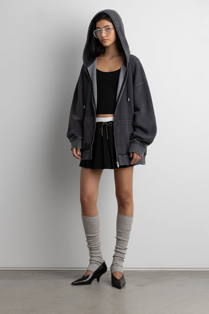 FLEECE STUDIO ZIP-UP HOODIE