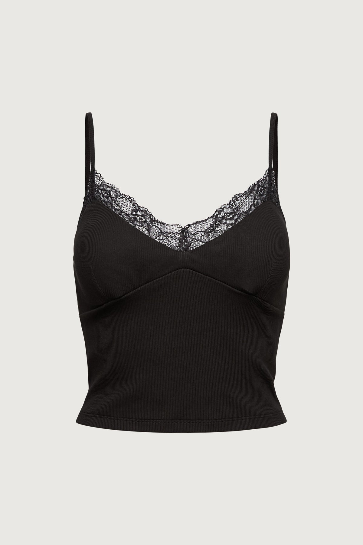 PADDED LACE TRIM CAMISOLE TANK TOP