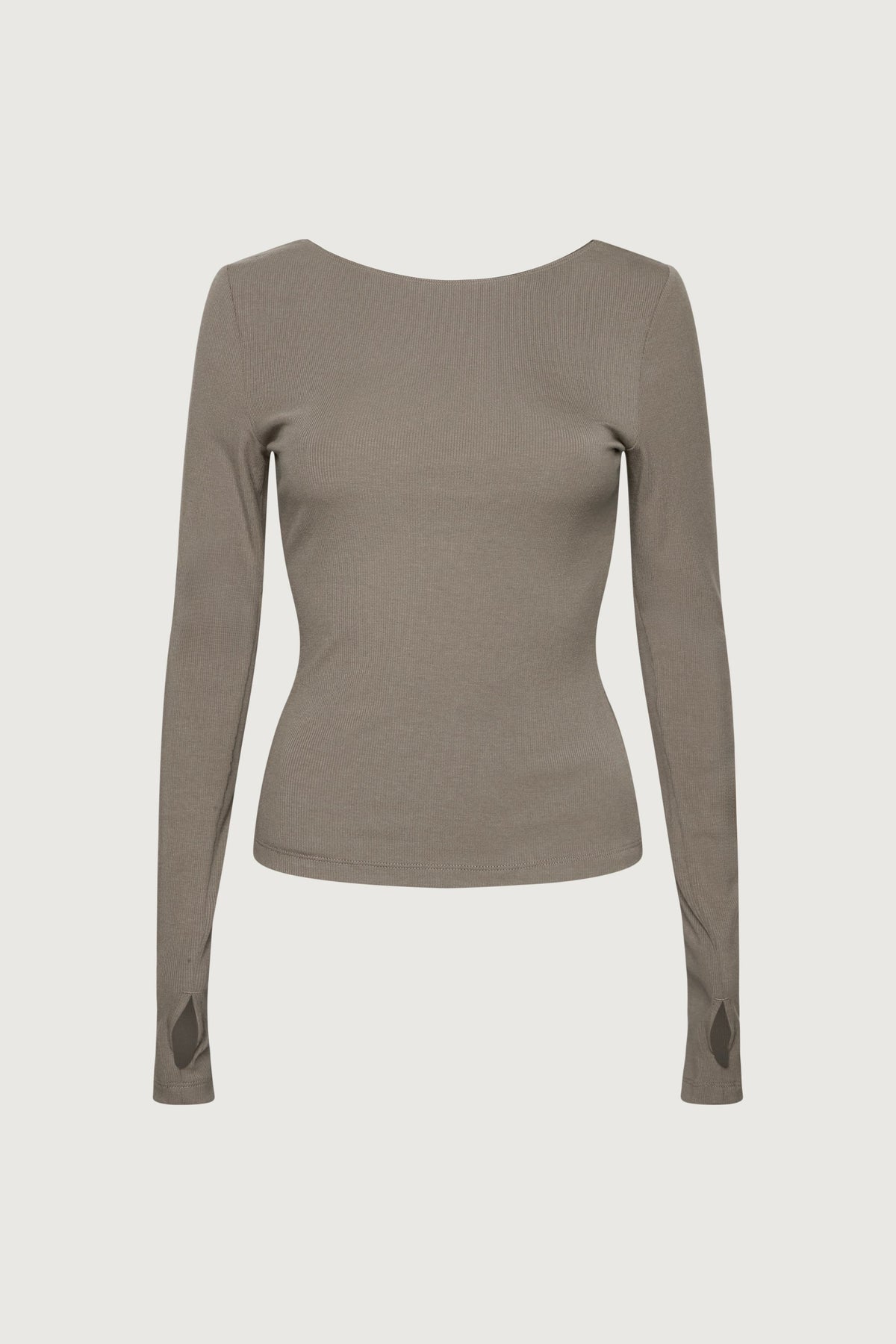 OPEN BACK LONG SLEEVE TOP