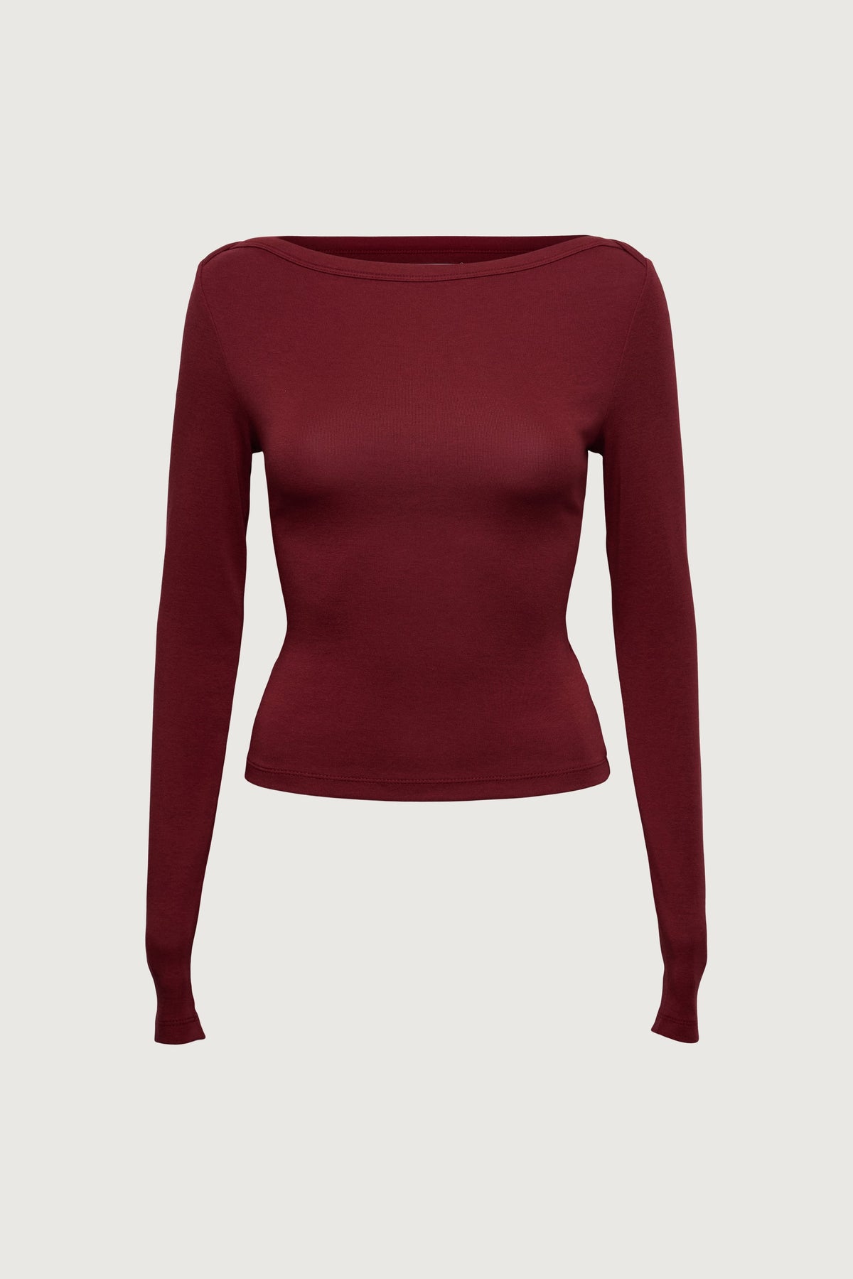 BOAT NECK LONG SLEEVE TOP
