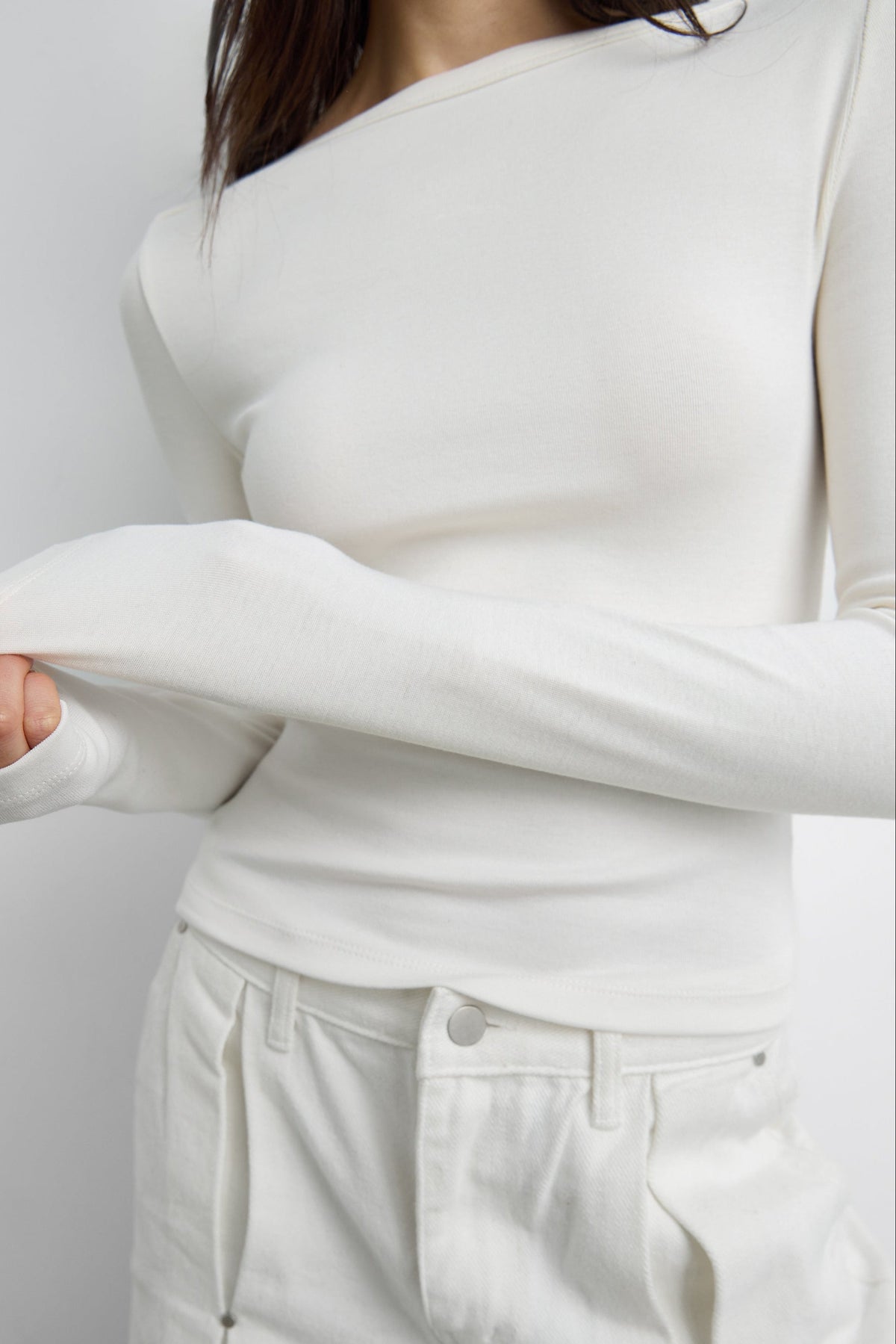 BOAT NECK LONG SLEEVE TOP