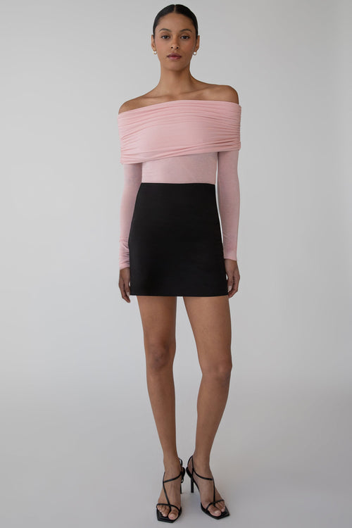 OFF THE SHOULDER FOLD-OVER TOP