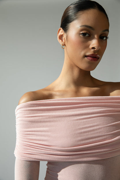 OFF THE SHOULDER FOLD-OVER TOP
