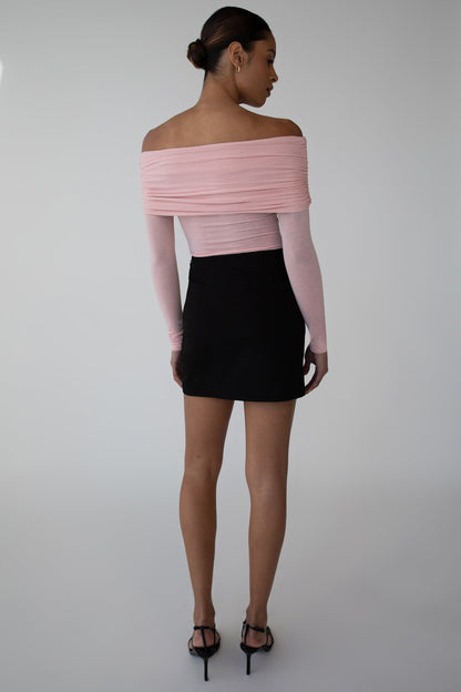 OFF THE SHOULDER FOLD-OVER TOP