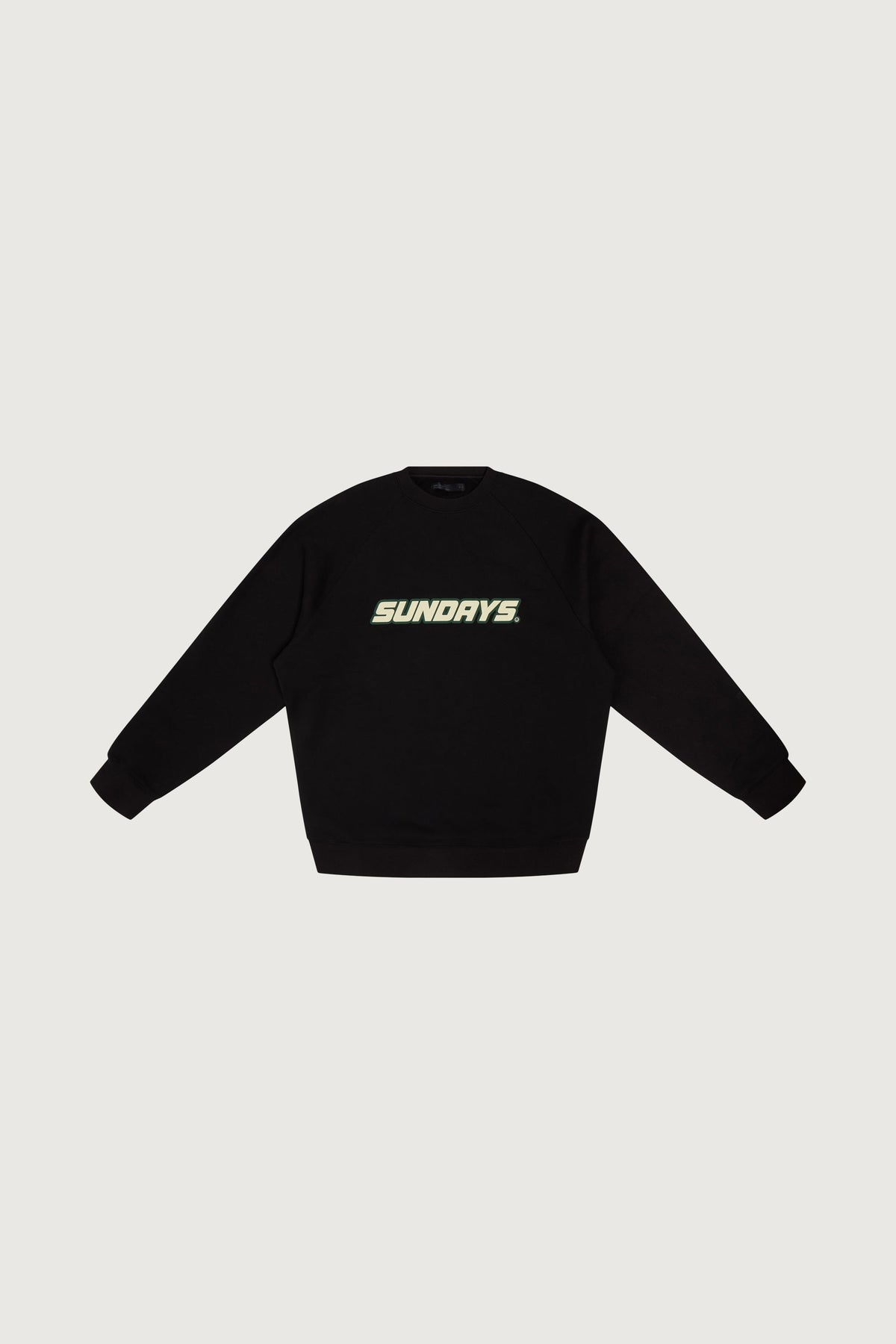 SUNDAY OVERSIZED RAGLAN CREWNECK FLEECE SWEATSHIRT