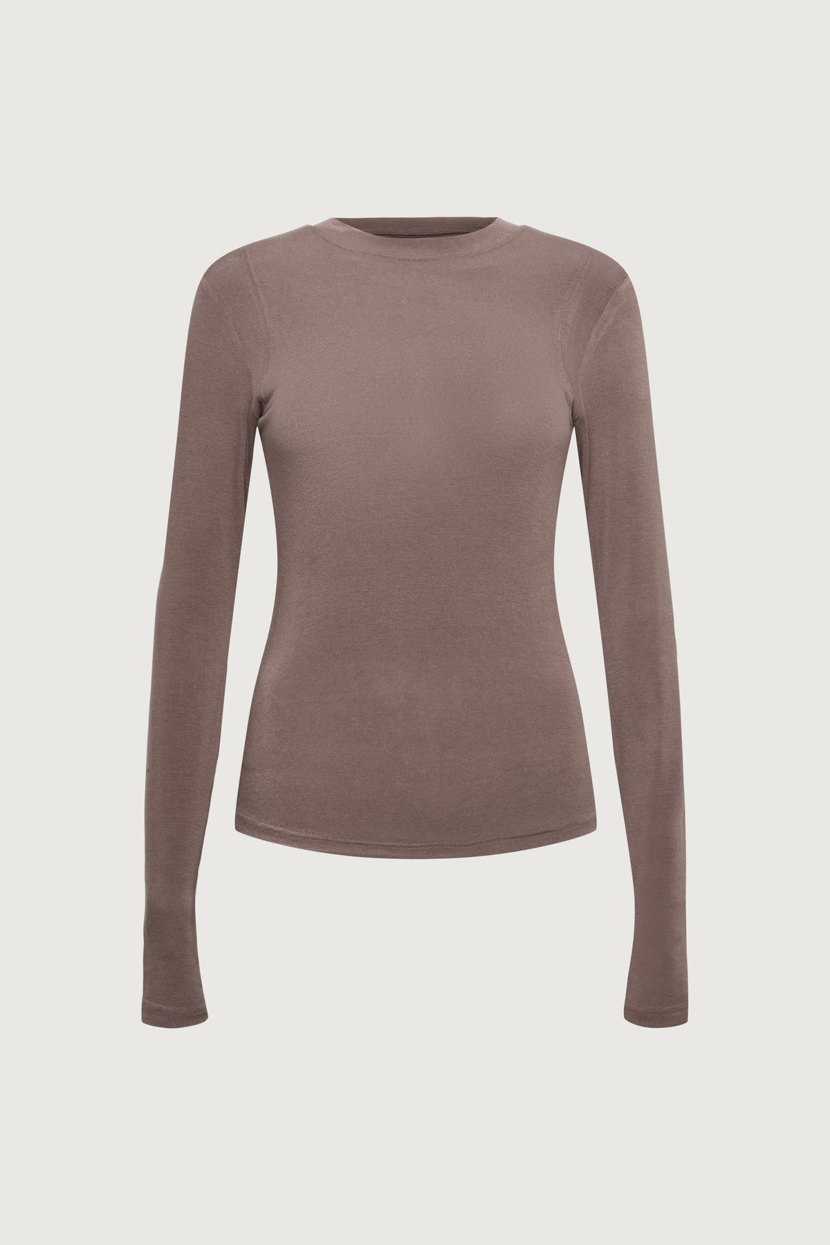 STITCHED SHOULDER LONG-SLEEVE T-SHIRT